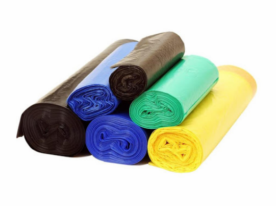 Renkli endüstriyel torba ruloları